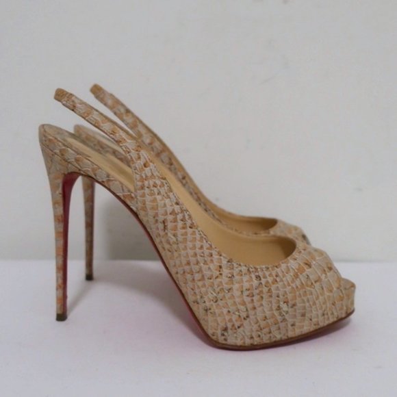 Christian Louboutin No Prive 120 Cork Size 36.5 - Picture 2 of 11